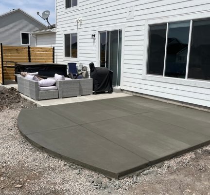 custom concrete entry way hyrum utah